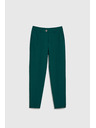 Moodo Zelene hlače z ravnimi hlačnicami v vzorcu Moodo