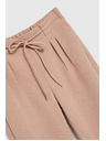 Moodo Bež hlače z vezanjem Moodo