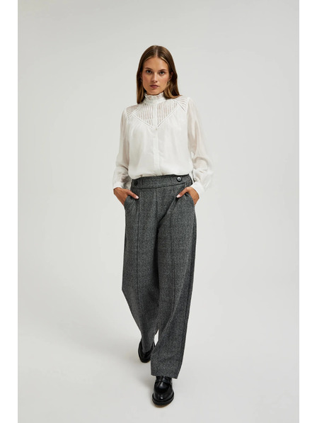 Moodo Sive hlače z ravnimi hlačnicami v vzorcu Moodo