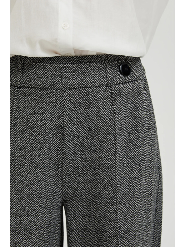 Moodo Sive hlače z ravnimi hlačnicami v vzorcu Moodo