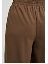 Moodo Bež hlače s širokim hlačnicami in gumbi Moodo