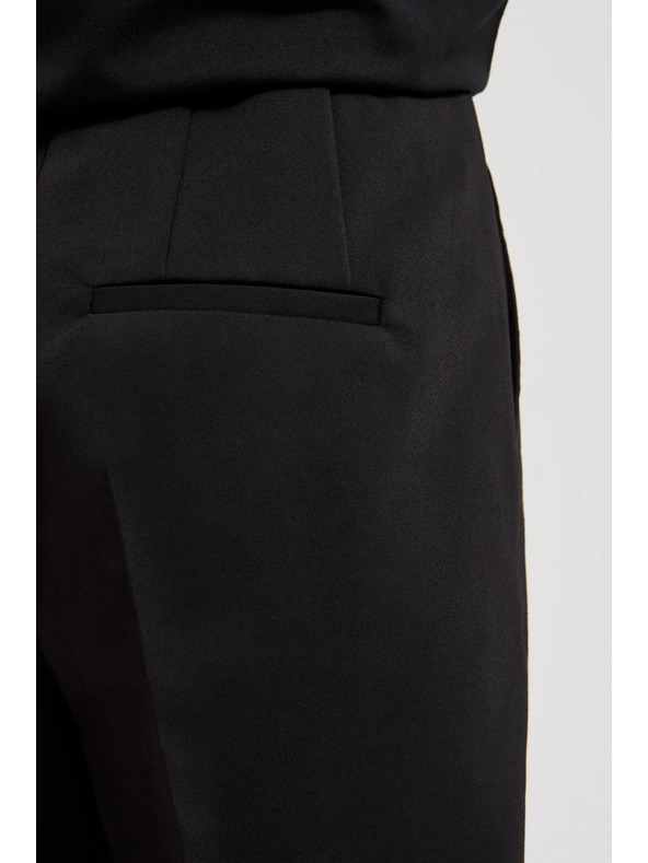 Moodo Gladke hlače z robom črne Moodo