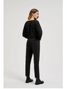 Moodo Gladke hlače z robom črne Moodo
