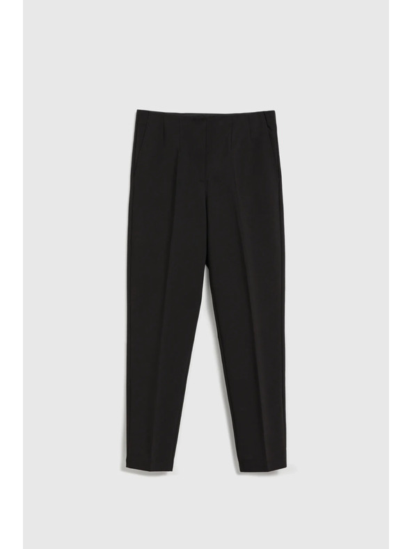 Moodo Gladke hlače z robom črne Moodo