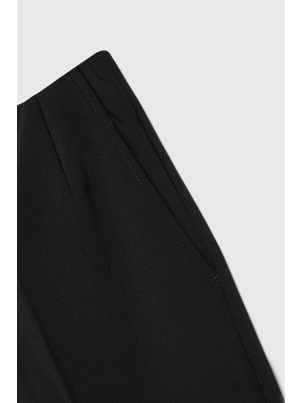 Moodo Gladke hlače z robom črne Moodo