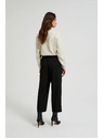 Moodo Črne hlače z gubami Moodo