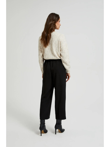 Moodo Črne hlače z gubami Moodo