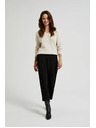 Moodo Črne hlače z gubami Moodo