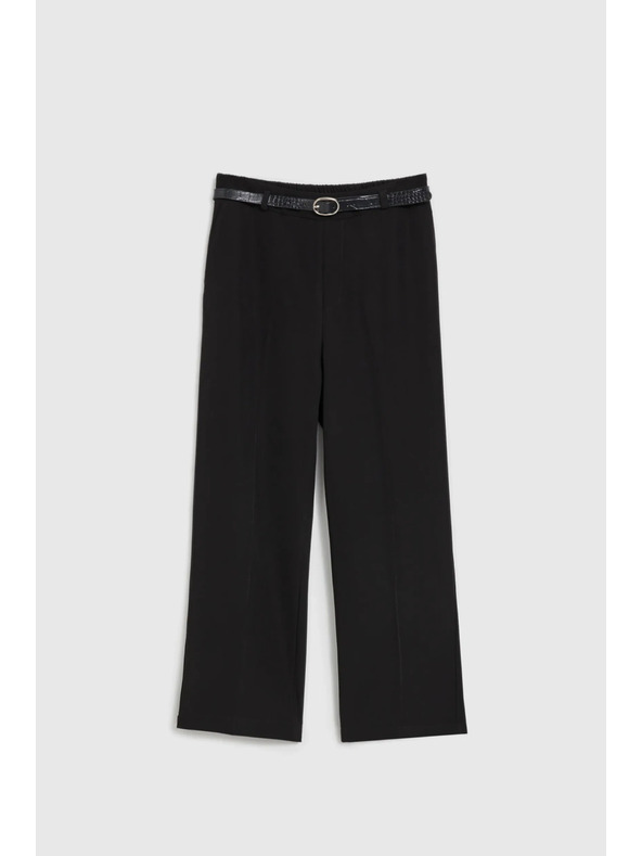 Moodo Črne hlače z gubami Moodo