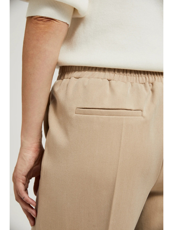 Moodo Elegantne bež hlače Moodo