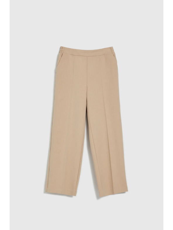 Moodo Elegantne bež hlače Moodo