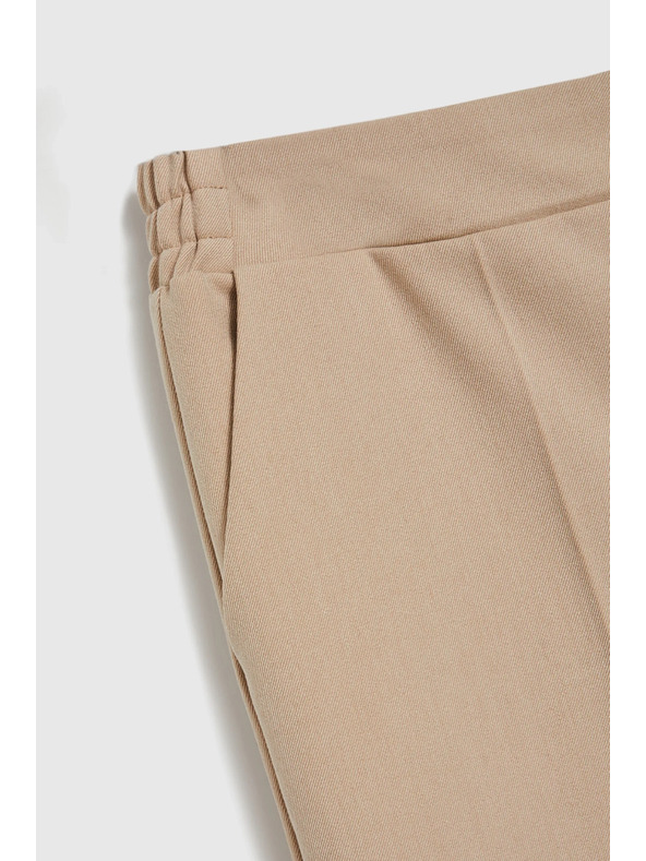 Moodo Elegantne bež hlače Moodo