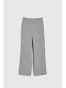 Moodo Formalne sive hlače z ravnimi hlačnicami Moodo