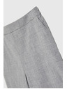 Moodo Formalne sive hlače z ravnimi hlačnicami Moodo