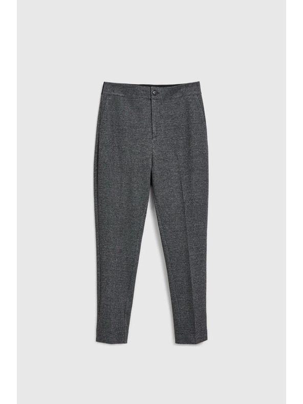 Moodo Cigaretne hlače z žepi črne Moodo