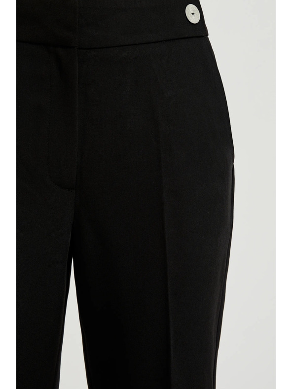 Moodo Elegantne črne ozke hlače Moodo