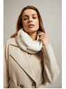 Moodo Bež ovratnik iz strukturiranega materiala Moodo