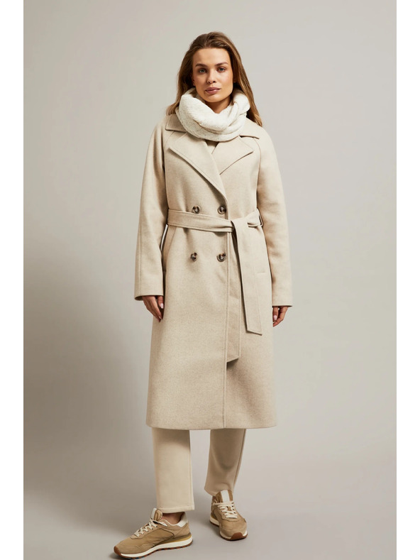 Moodo Bež ovratnik iz strukturiranega materiala Moodo