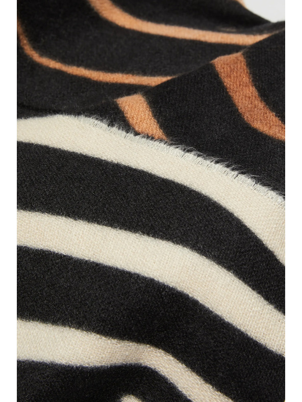 Moodo Rjav šal z živalskim vzorcem Moodo