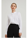 Moodo Viskozna srajca z ovratnikom bela Moodo