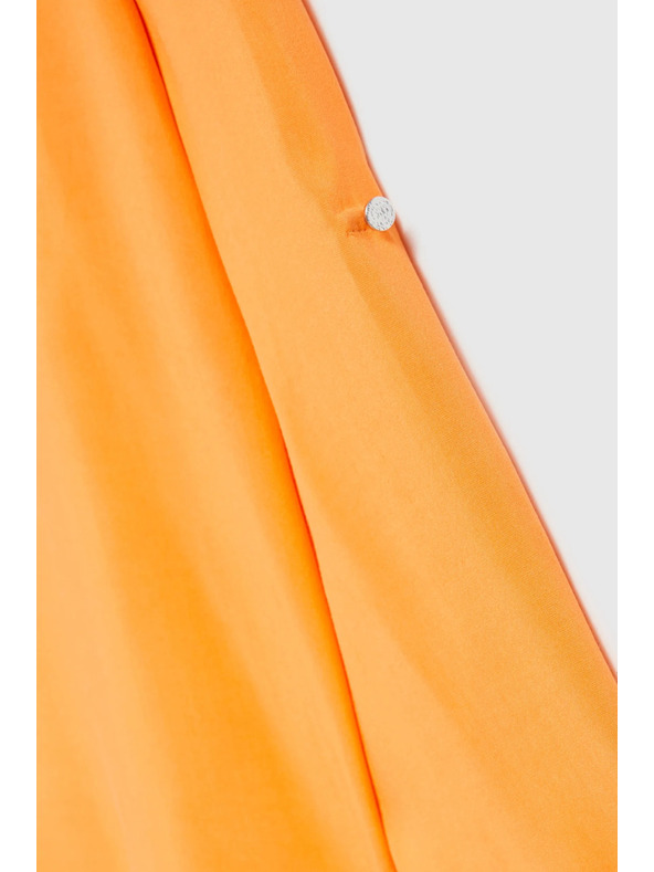 Moodo Srajca z V-izrezom z gumbi oranžna Moodo