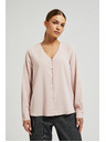 Moodo Gladka srajca z okrasnimi gumbi Moodo