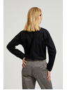 Moodo Gladka srajca z dolgim rokavom črna Moodo