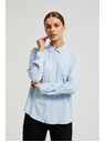 Moodo Viskozna srajca s žepi svetlo modra Moodo