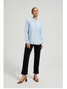 Moodo Viskozna srajca s žepi svetlo modra Moodo