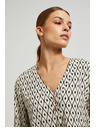 Moodo Srajca z vzorcem in okrasnimi gumbi Moodo