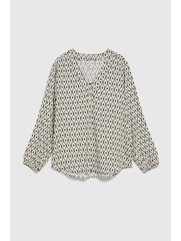 Moodo Srajca z vzorcem in okrasnimi gumbi Moodo