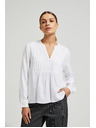 Moodo Srajca z dolgimi rokavi bela Moodo