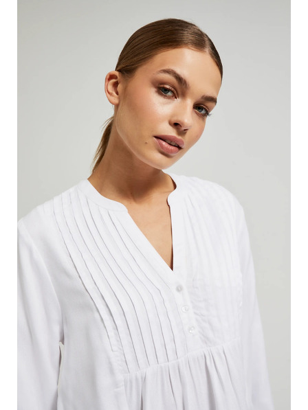 Moodo Srajca z dolgimi rokavi bela Moodo