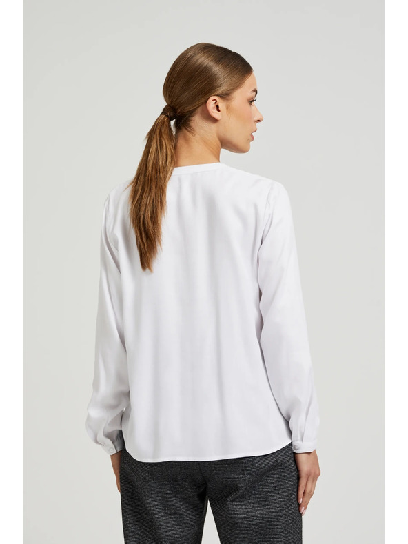 Moodo Srajca z dolgimi rokavi bela Moodo