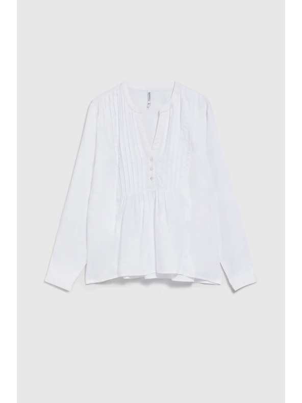 Moodo Srajca z dolgimi rokavi bela Moodo