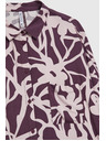 Moodo Viskozna srajca z vzorcem vijolična Moodo