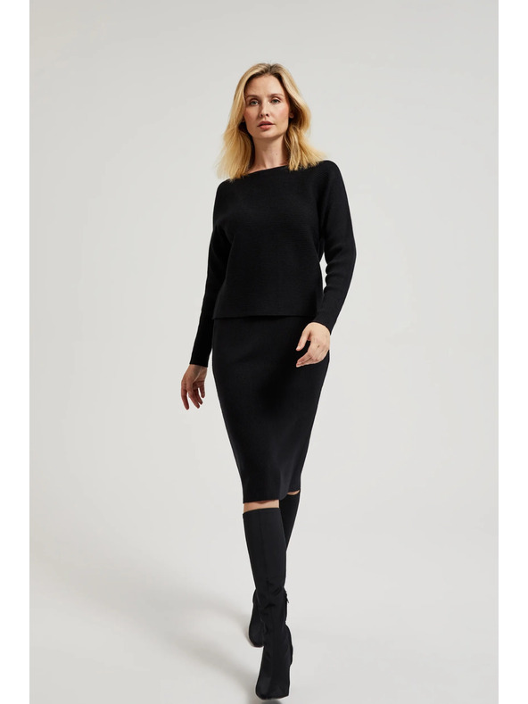 Moodo Pletena črna svinčena krila Moodo