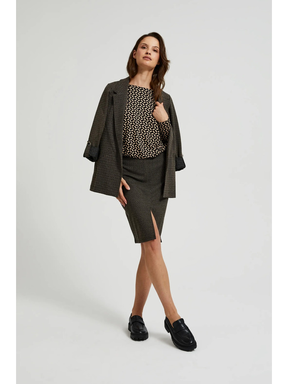 Moodo Svinčena krila z metalno nitjo črna Moodo