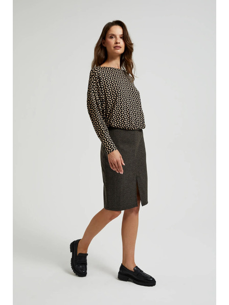 Moodo Svinčena krila z metalno nitjo črna Moodo