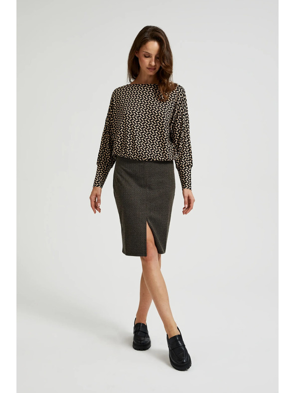 Moodo Svinčena krila z metalno nitjo črna Moodo