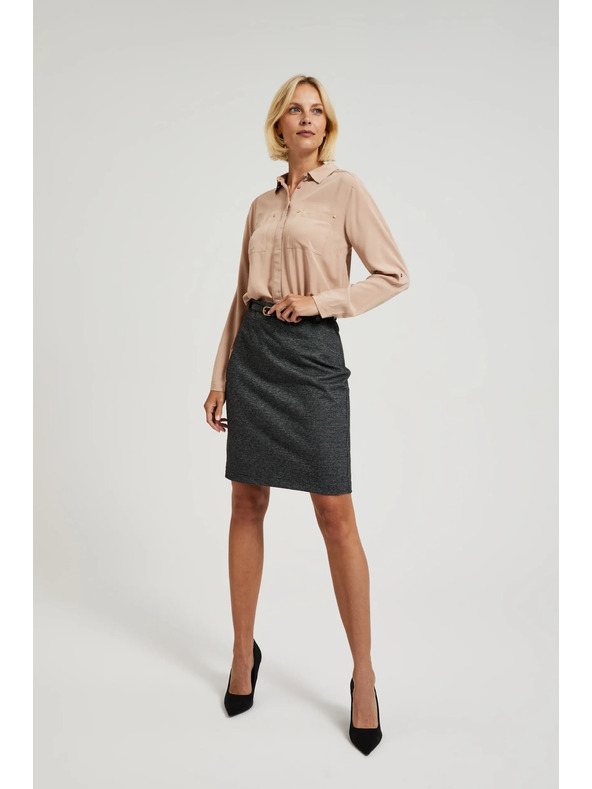 Moodo Svinčena krila do kolen siva Moodo