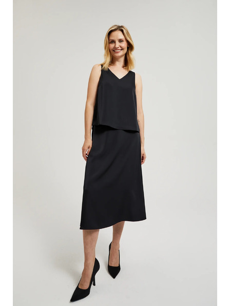 Moodo Črna A-linijska krila Moodo