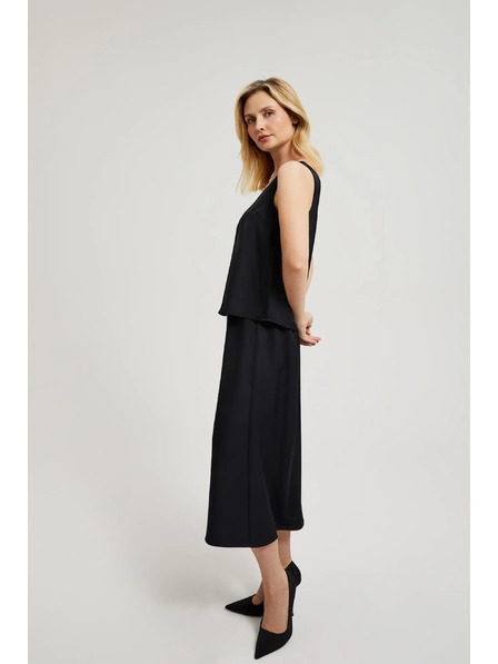 Moodo Črna A-linijska krila Moodo