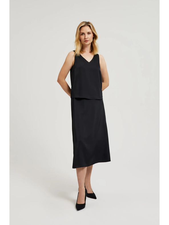 Moodo Črna A-linijska krila Moodo