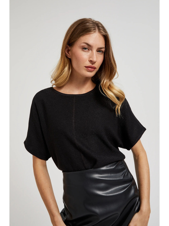 Moodo Svinčena krila iz eko usnja črna Moodo