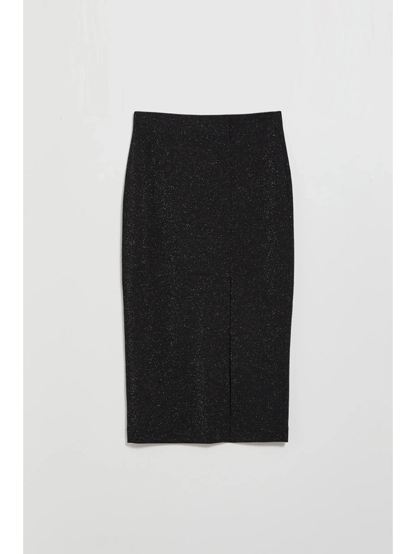 Moodo Midi krila z razporkom črna Moodo