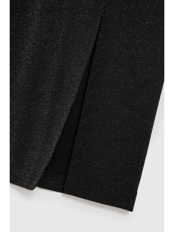 Moodo Midi krila z razporkom črna Moodo