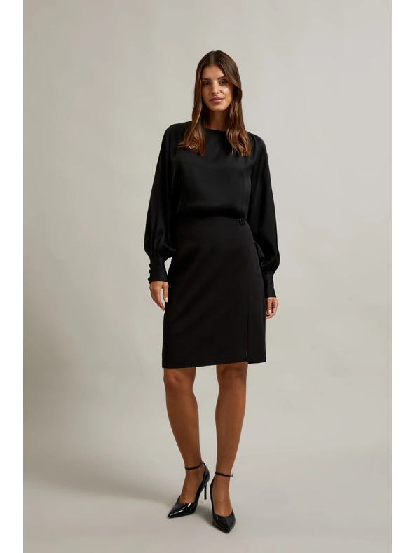 Moodo Svinčena krila z okrasnim gumbom črna Moodo