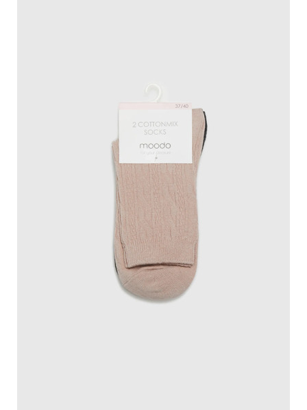 Moodo 2x pakiranje nogavic z okrasnim vzorcem Moodo