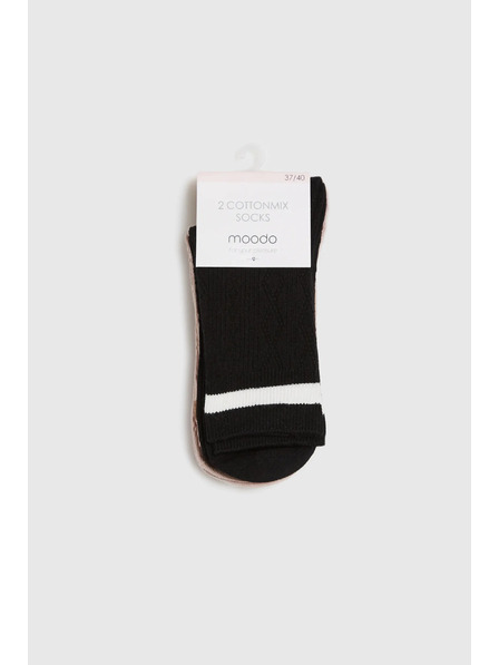 Moodo 2x pakiranje dolgih nogavic Moodo